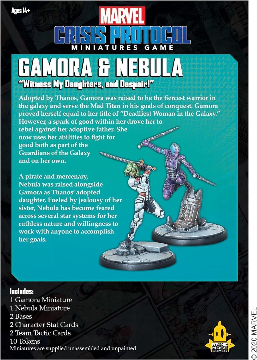 Marvel Crisis Protocol: Gamora and Nebula, 2. Character Packs Charakterpaket: Gamora und Nebel