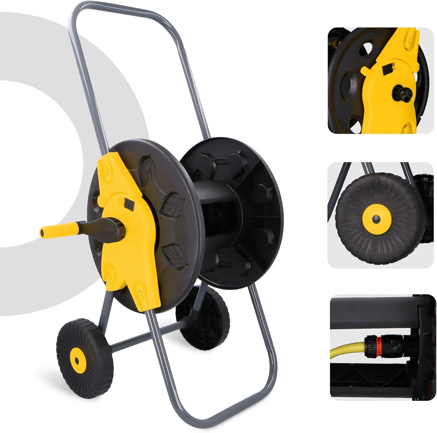 Schlauchwagen für Gartenschläuche bis 60 m, 1/2" 60 m