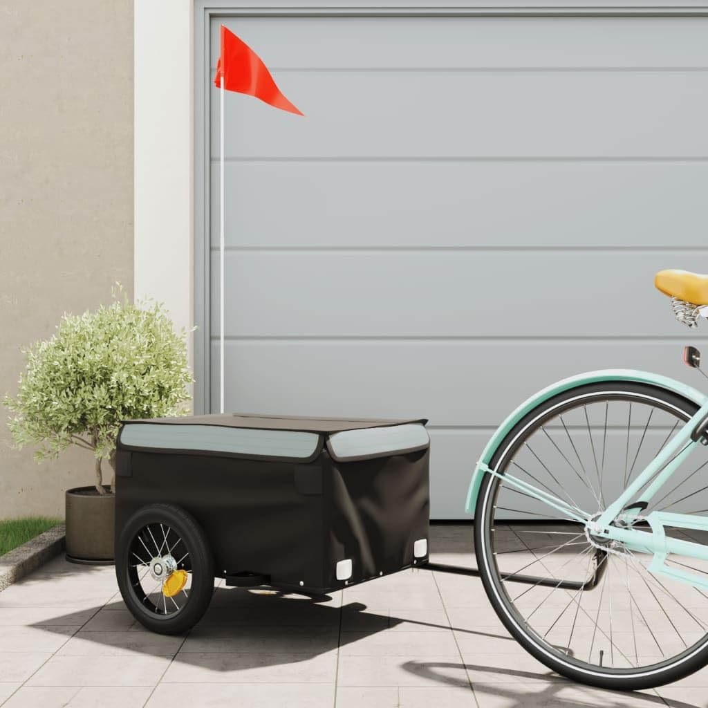 Lastenanhänger Velo, Grau 120 x 54 x 44 cm