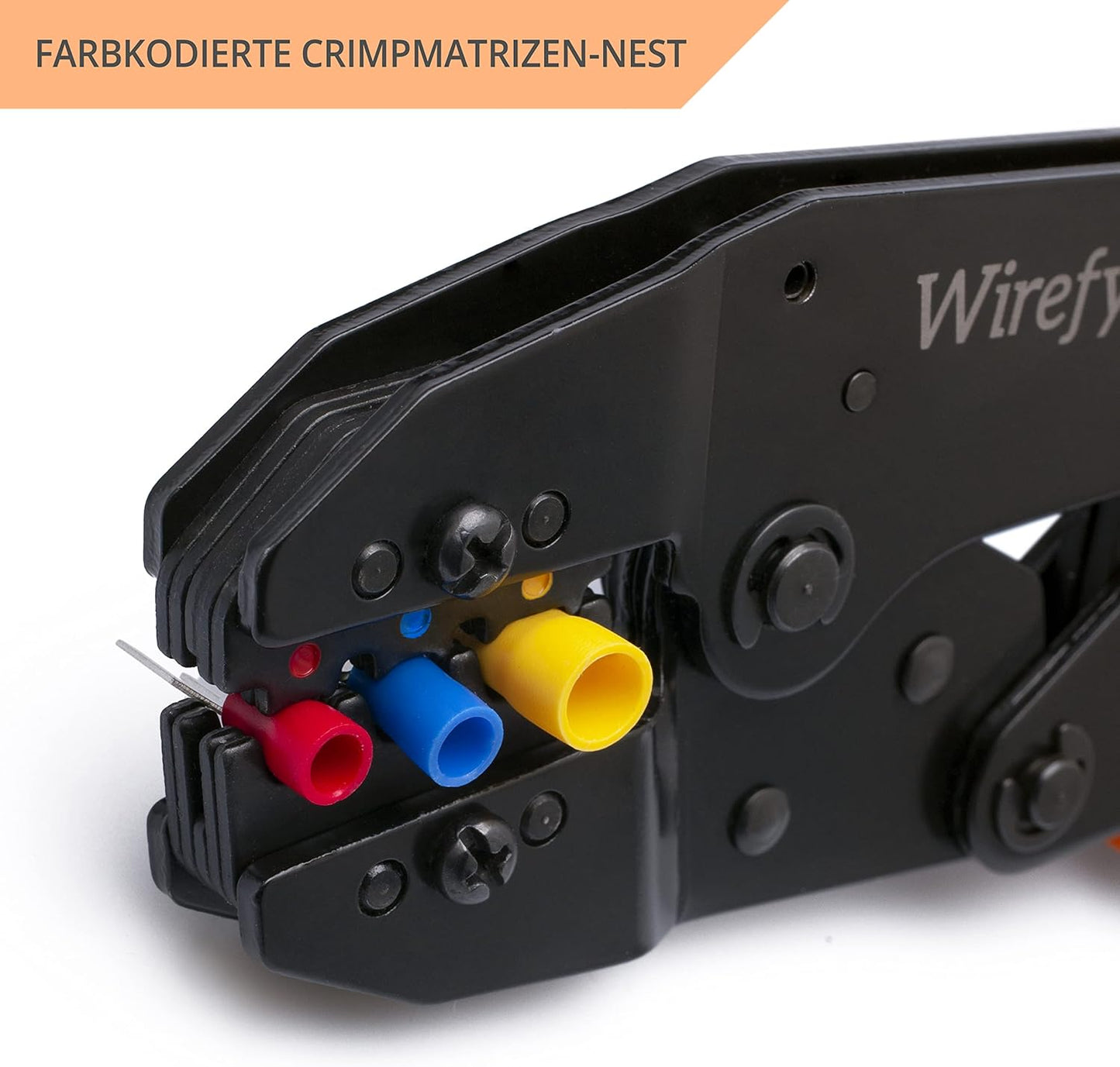Crimpzange ‎Wirefy-CRMP-01, Crimpwerkzeug für isolierte Kabelschuhe
