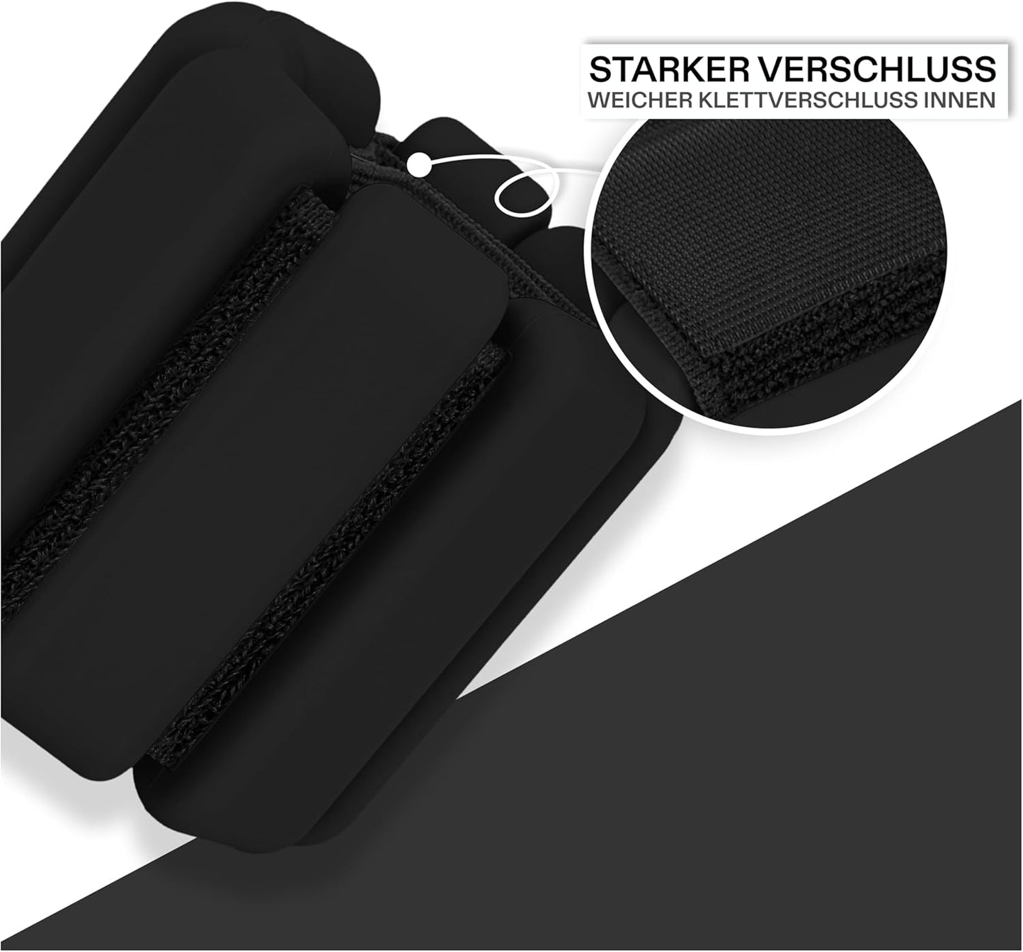 Gewichtsmanschetten aus Silikon, 1 KG (2X0.5 KG) MYTHOS BLACK