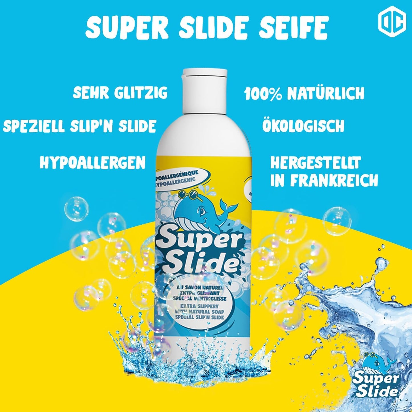 Super Slide - Naturseife für Wasserspiel (1L), Seife 1l