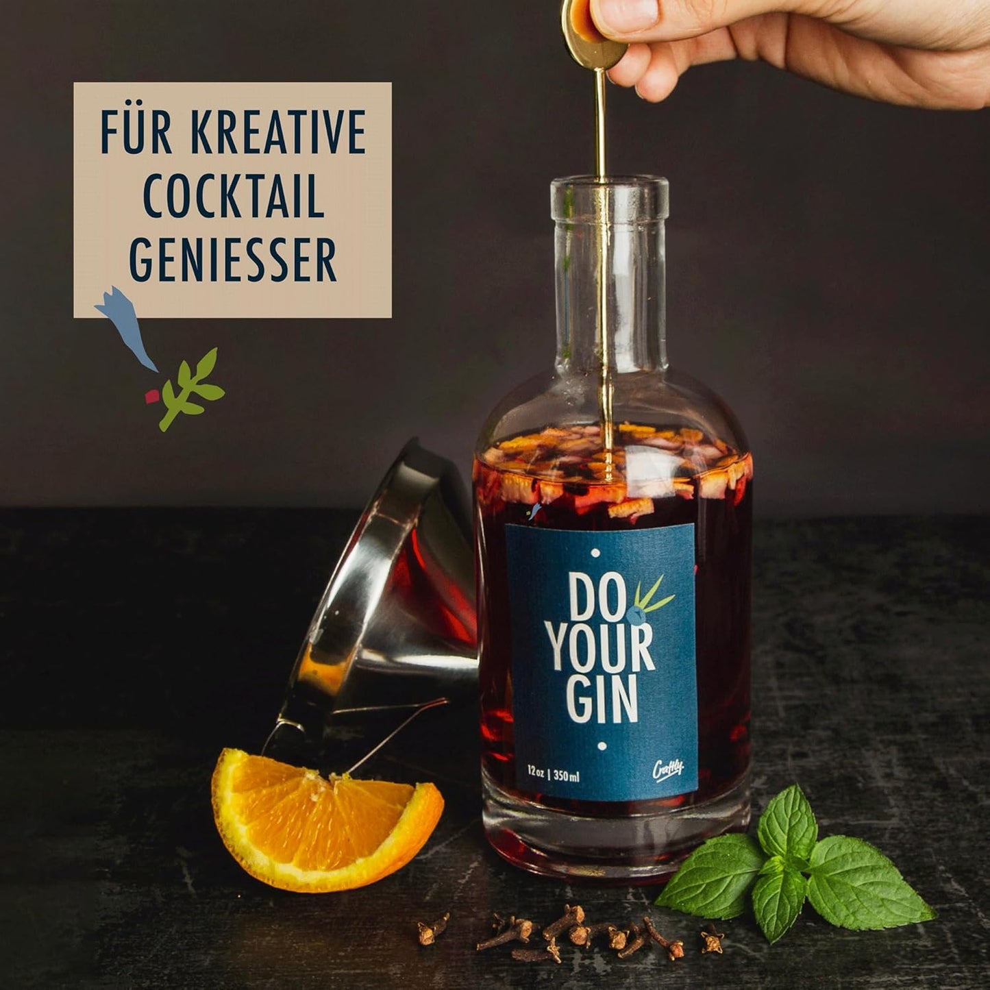 DIY Gin Infusion Kit, Gin