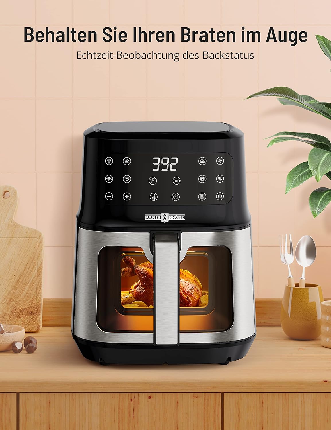‎PE-AF014 Heissluftfritteuse XL mit Sichtfenster