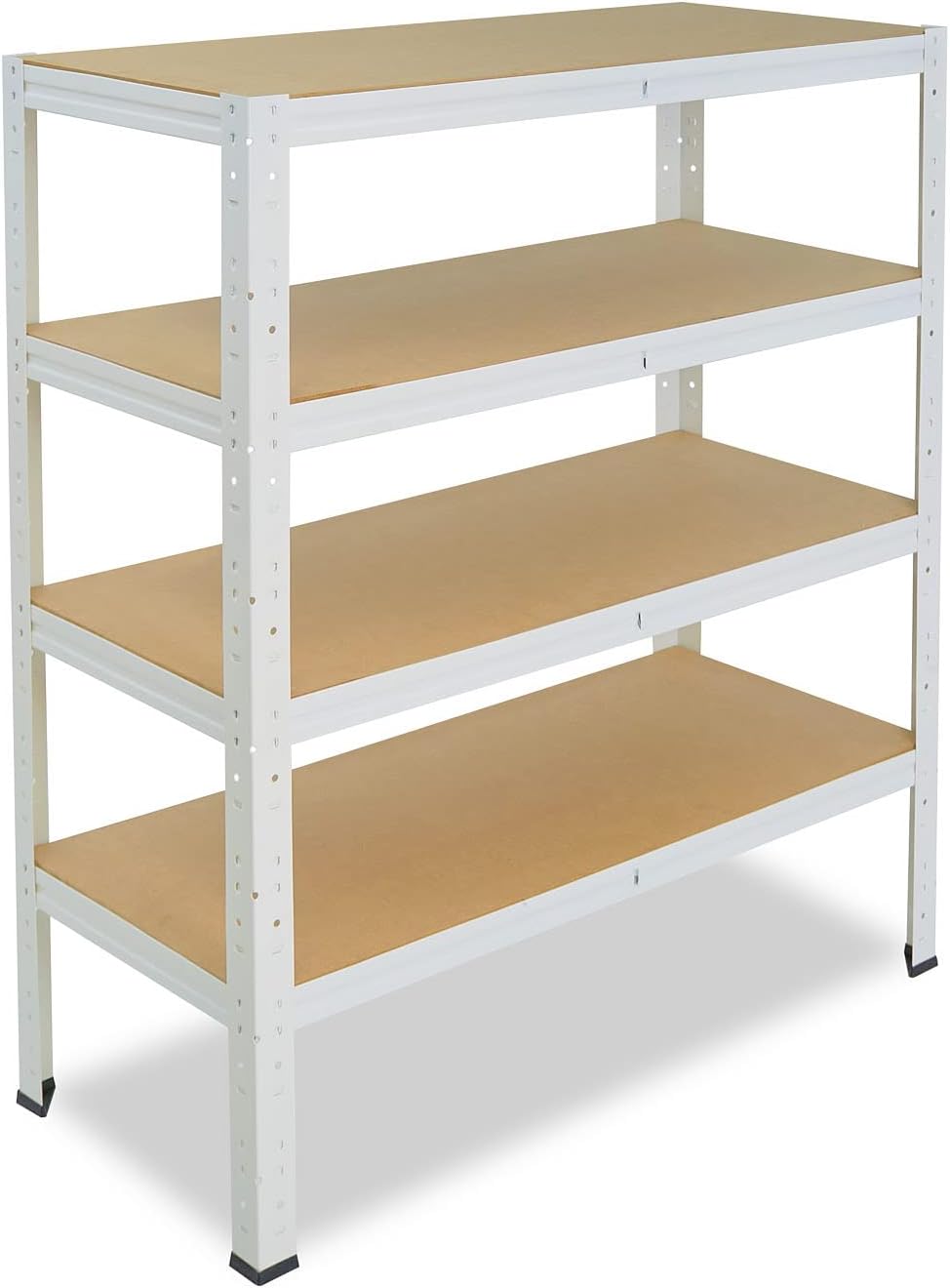 Schwerlast-Steckregal mit 4 Böden, H: 100cm / B: 100cm / T: 50cm
