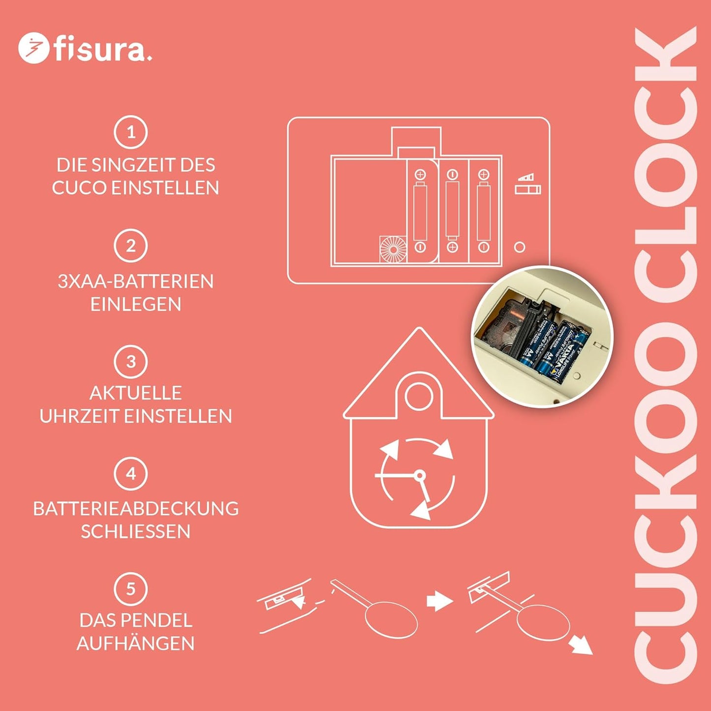 Kuckucksuhr, Mehrfarbig