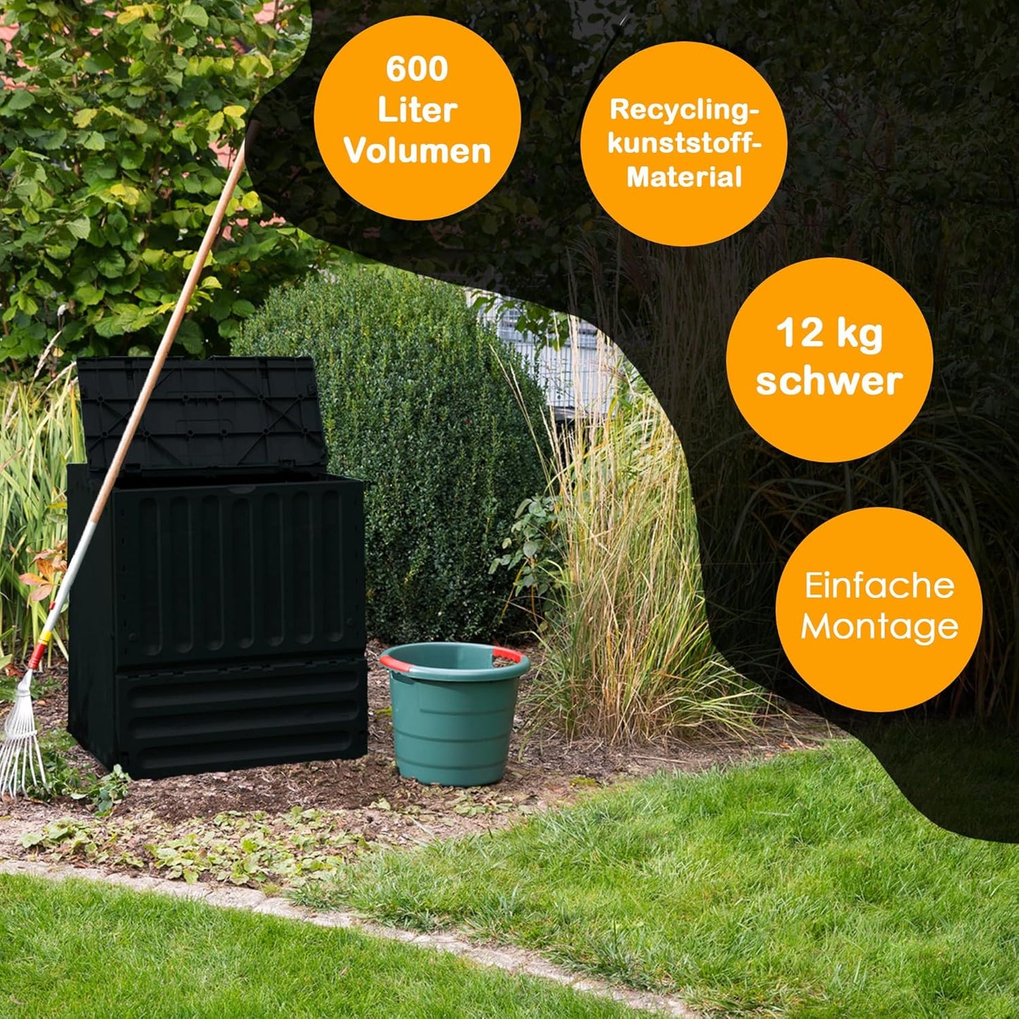 Eco-King Komposter, anthrazit 400 L
