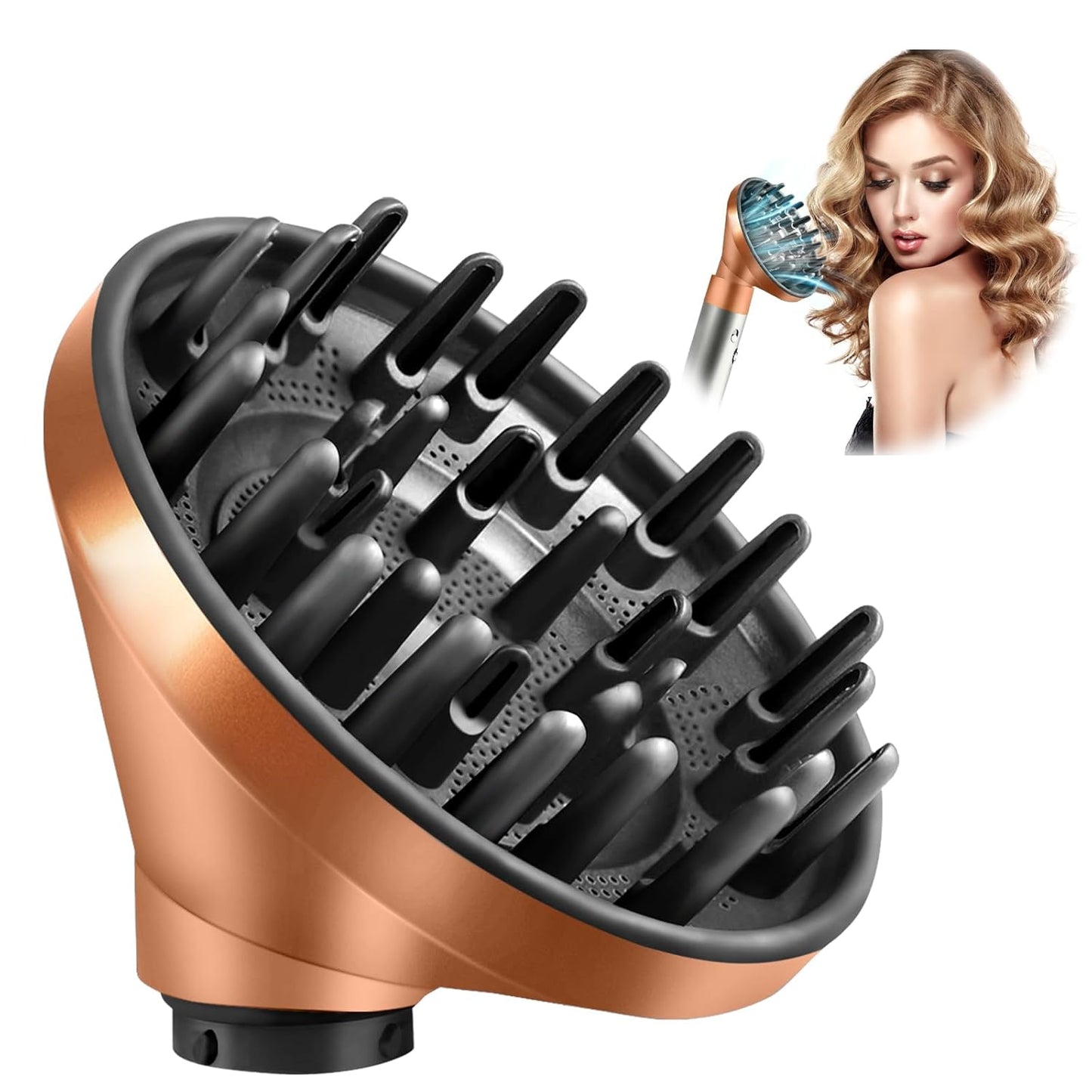 Diffusordüsenaufsatz für Airwrap Styler, 1 X Gold Diffusoraufsatz