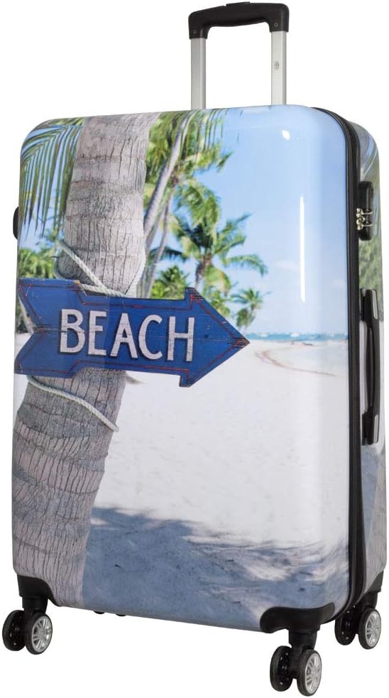 Reisekoffer mit Stranddesign, Beach