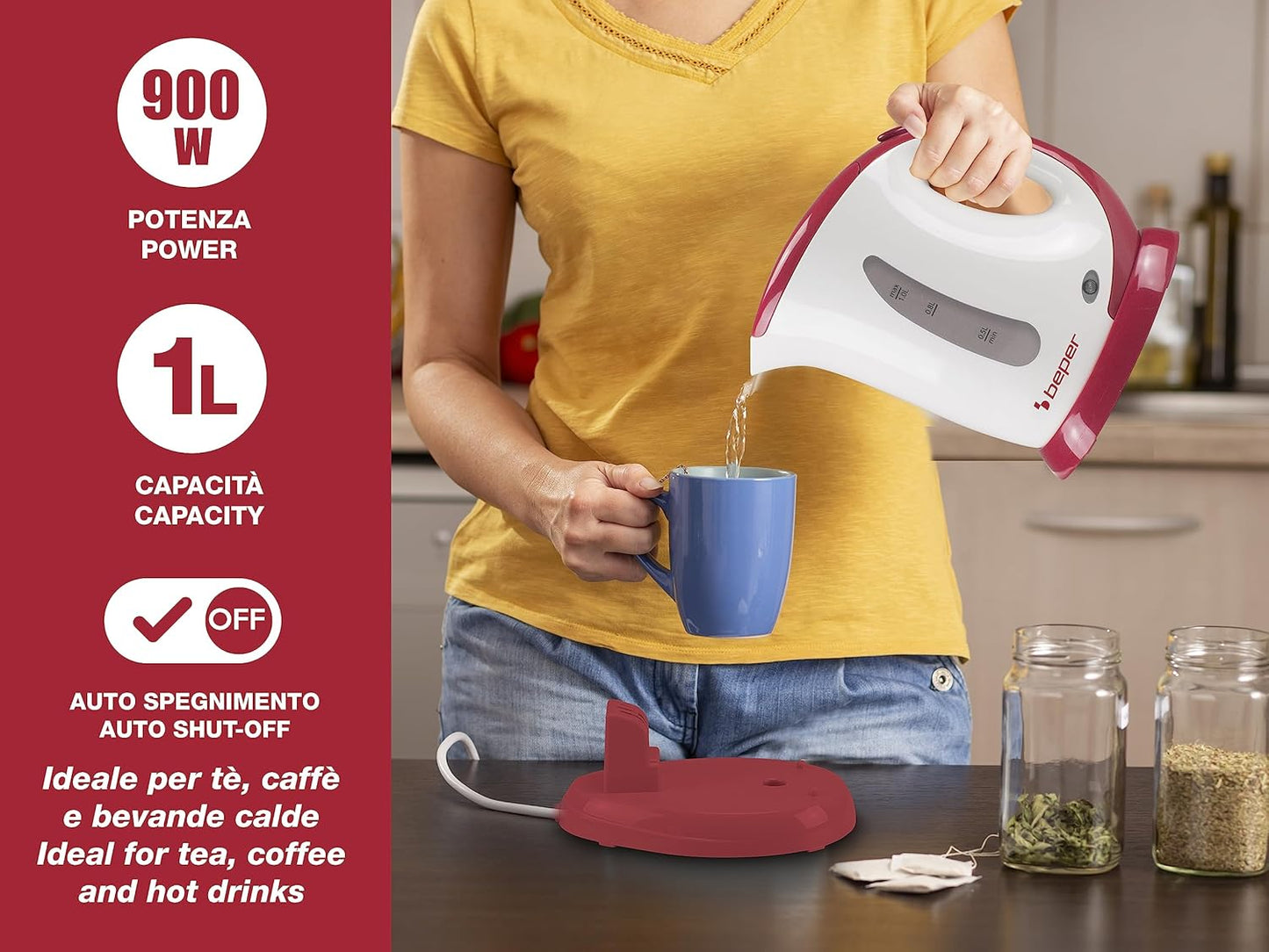 BB.050 Wasserkocher mit Abschaltautomatik, 1L