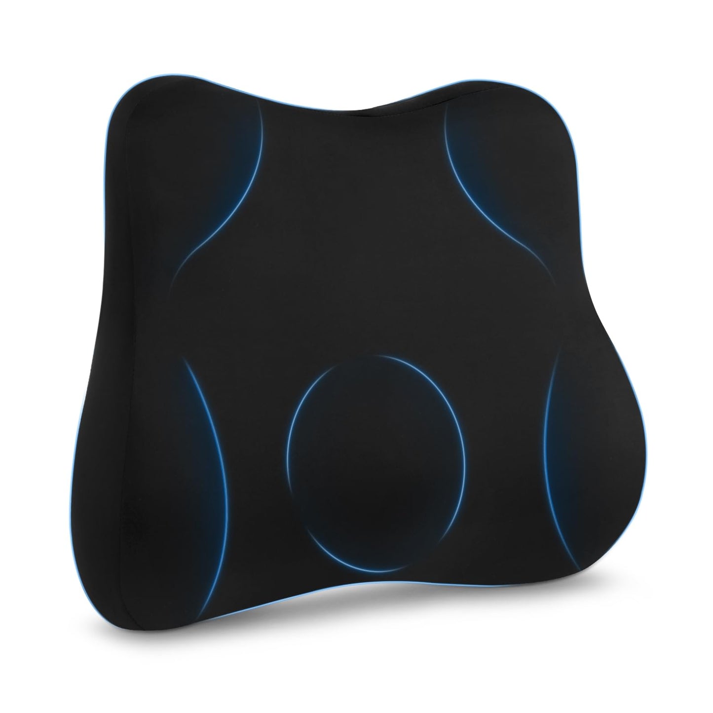 Ergonomisches Lendenkissen aus Memory Foam, Schwarz