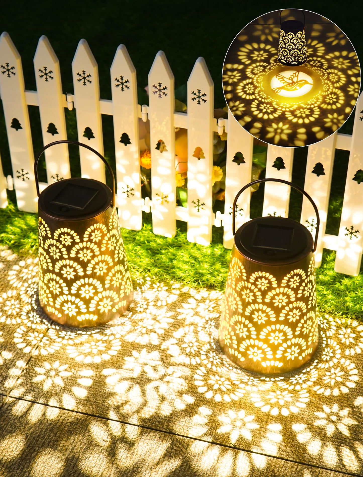 2er-Set Solarlampen, Gross (2 Stück)