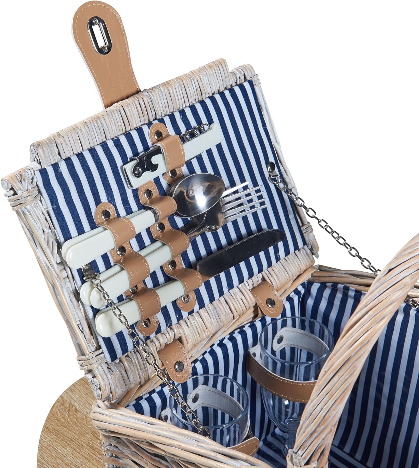 Lumparland Picknickkorb-Set für 2 Personen, 40 x 28 x 37 cm