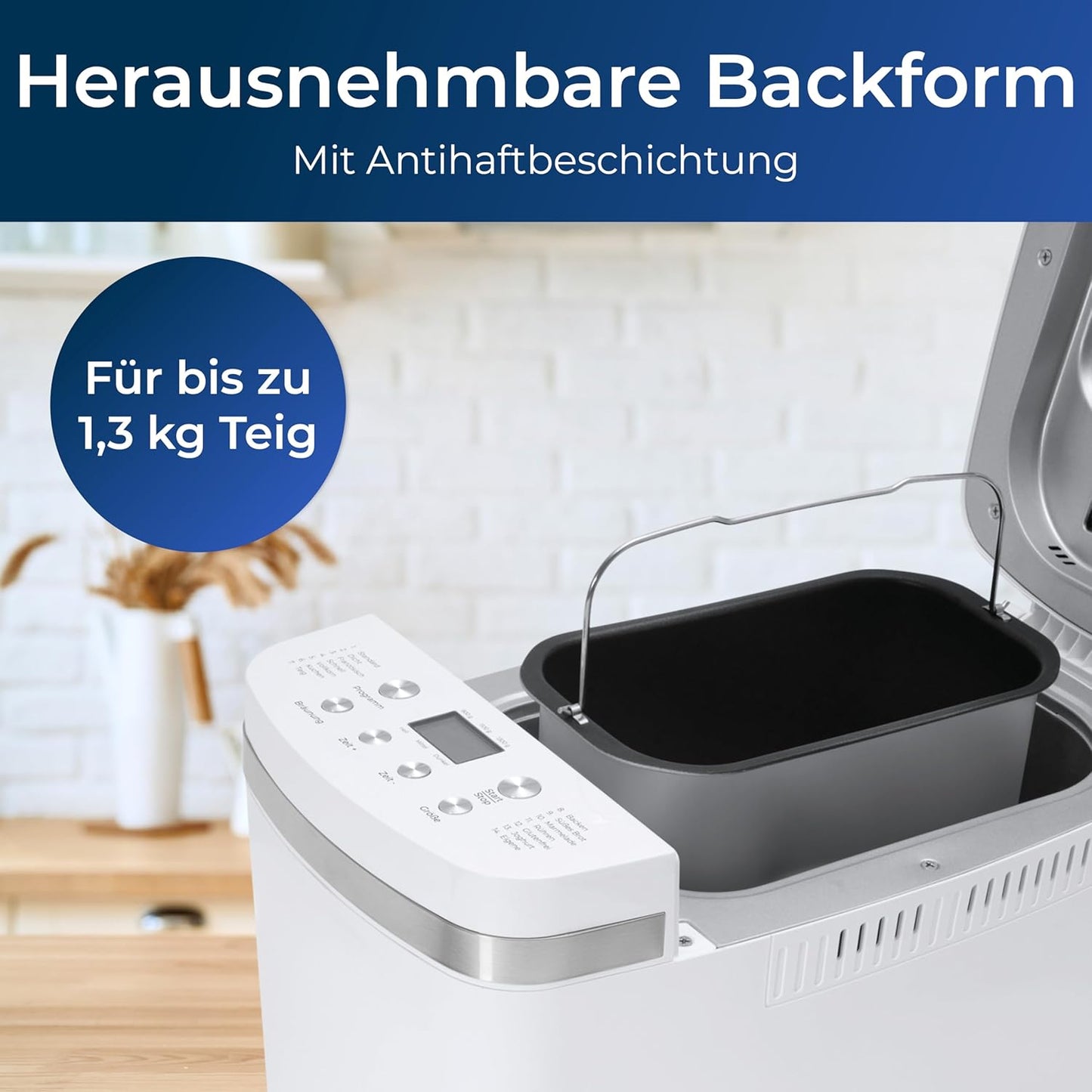 Brotbackautomat mit 14 Programmen