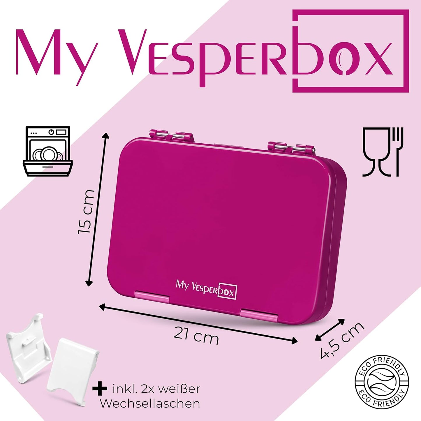 Len Bento Box für Kinder, Lila