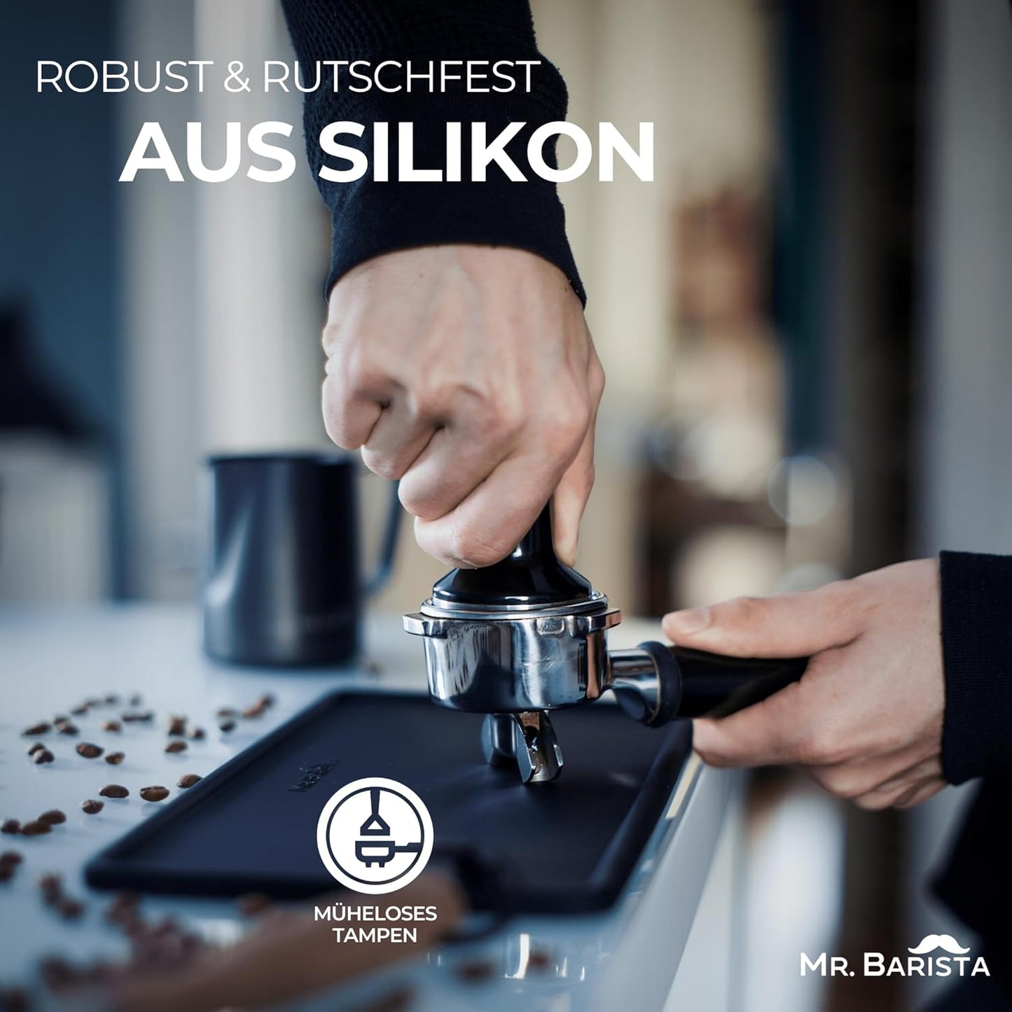 Barista Silikon-Tampingmatte 15x31cm