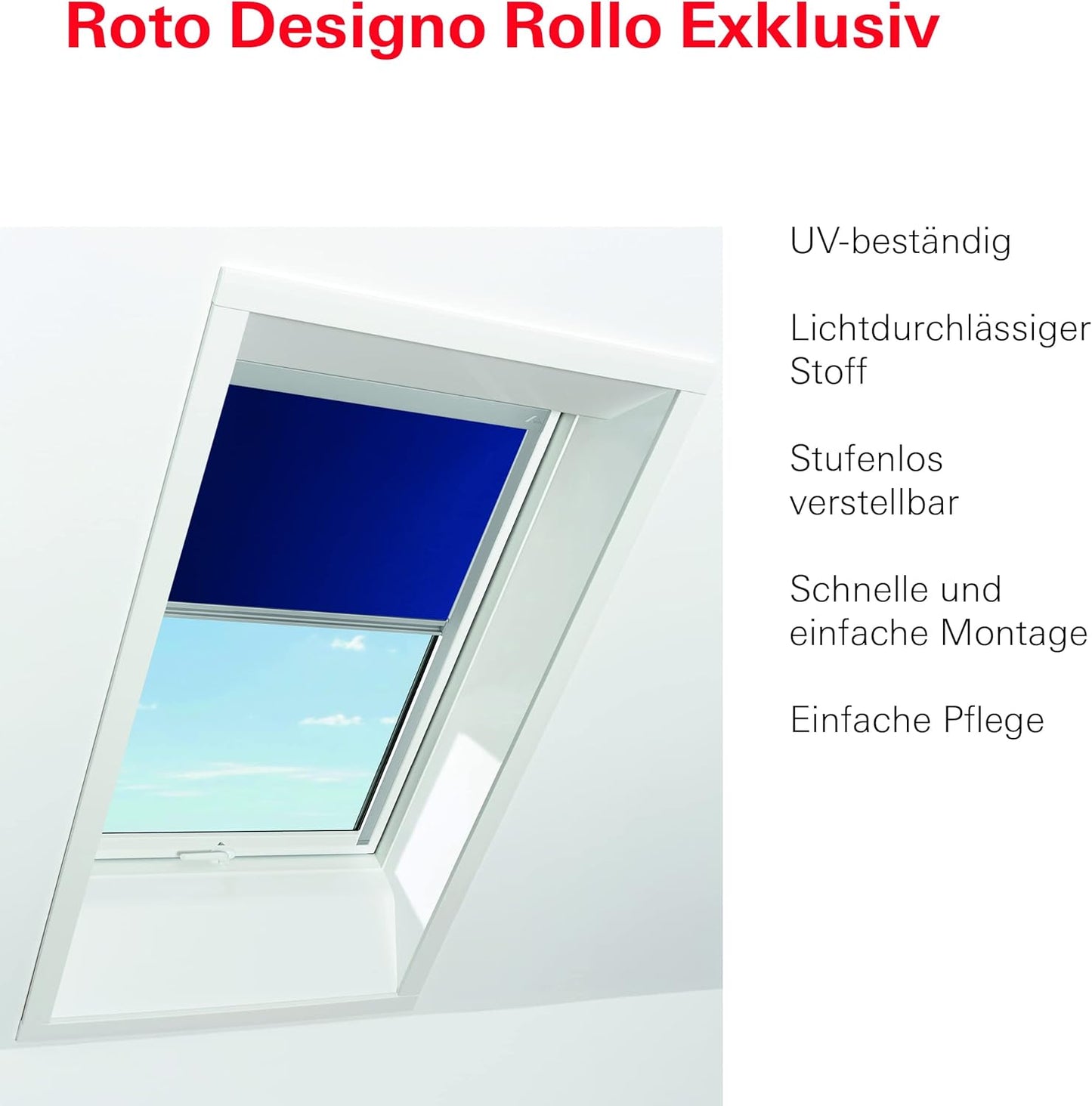Tageslichtrollo für Roto Dachfenster (Designo R6/R8)