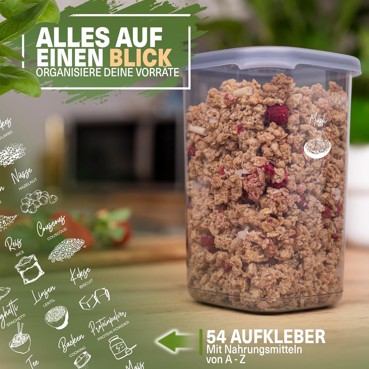 Vorratsdosen-Set (36 Stück), Peggy 36er Set