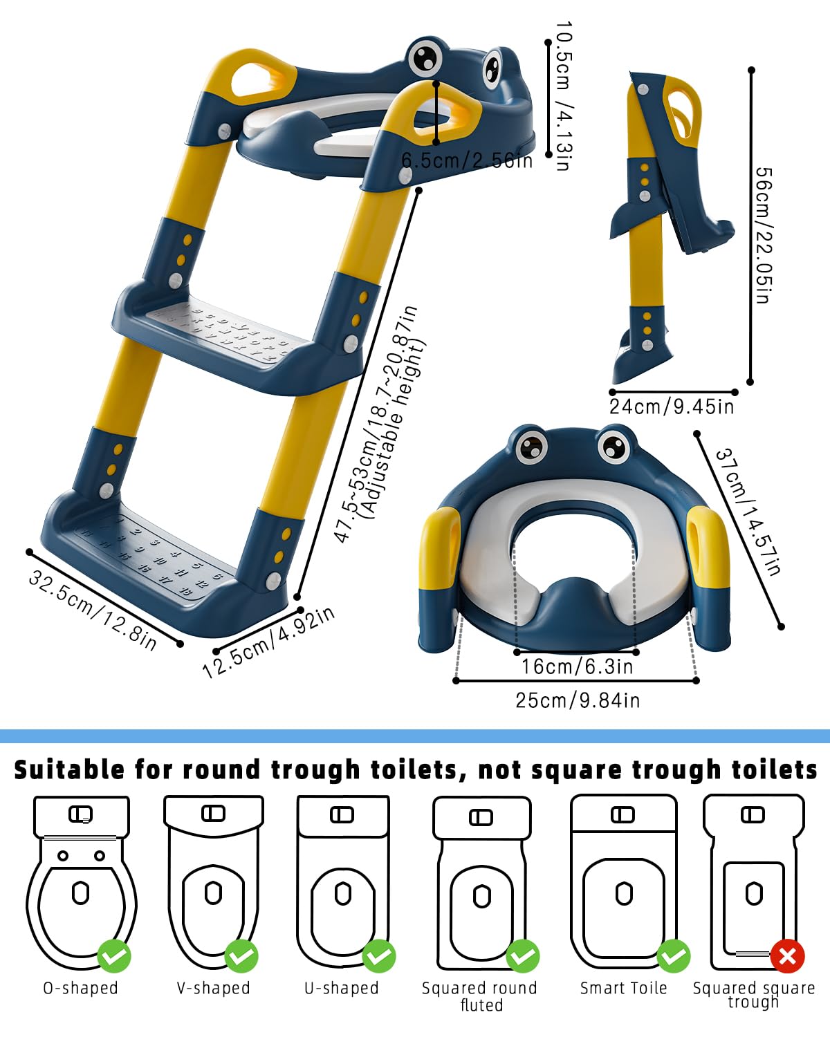 Toilettensitz mit Treppe