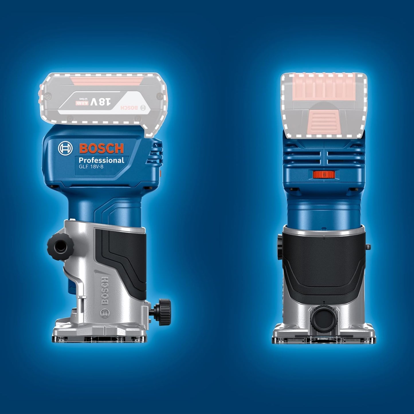 18V Akku-Kantenfräse GLF 18V-8 Set, ohne Akku/Lader
