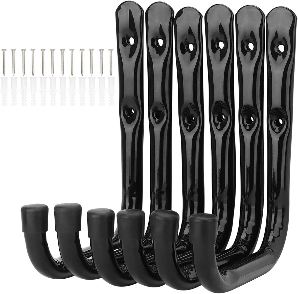 6-teiliges Garagen-Leiterhaken-Set, 19cm x 17cm