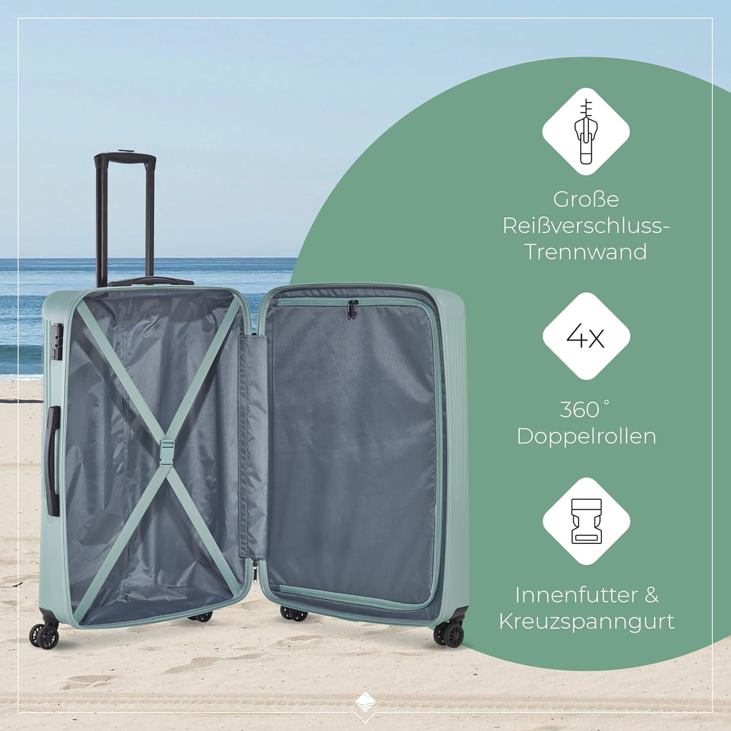 Hartschalenkoffer Bali, Trolley Grösse L (77 cm)