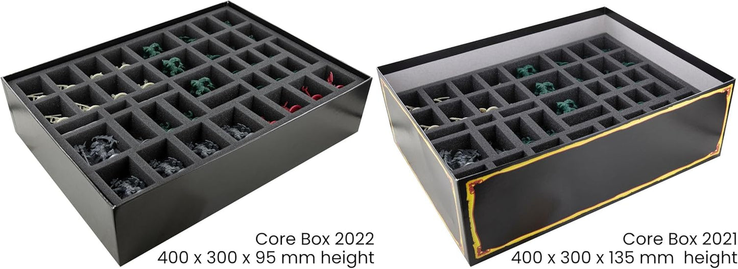 Schaumstoff-Set mit Tokenhalter für HeroQuest Grundspielbox, 294mm x 394mm x 115mm