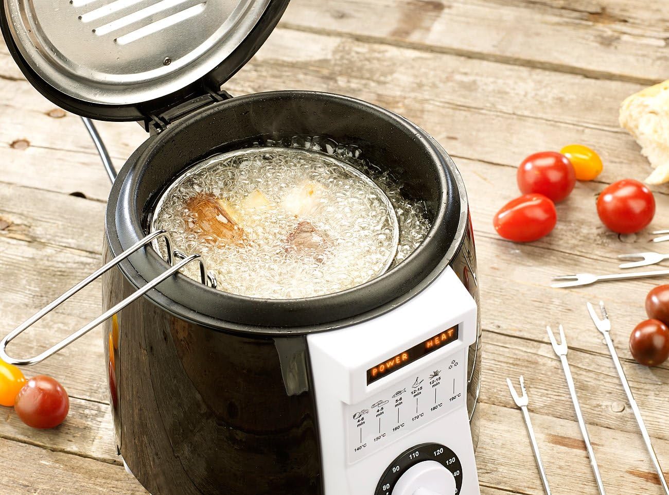 2er-Set Minifritteuse & Fondue-Set