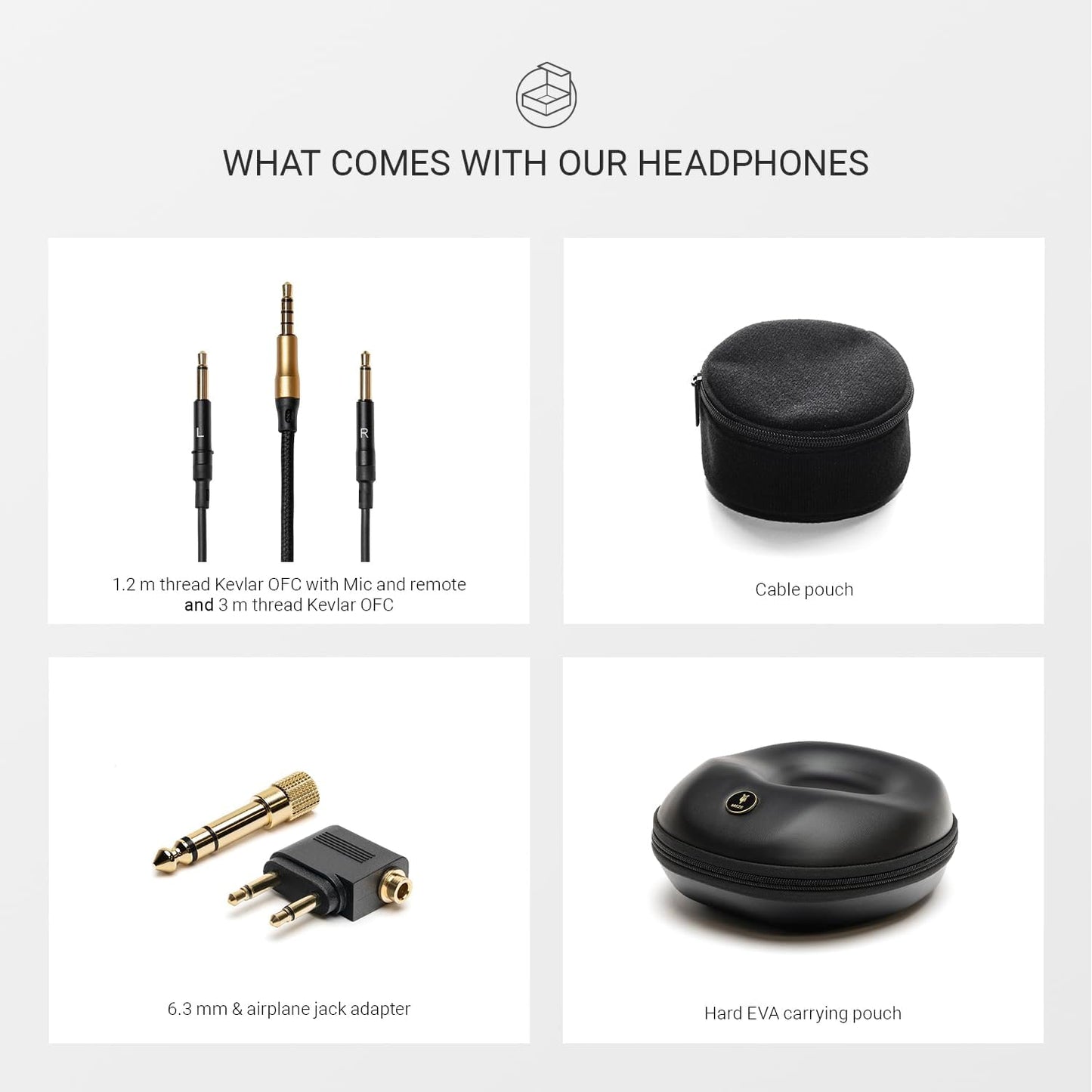 Over-Ear-Kopfhörer, Braun, Gold