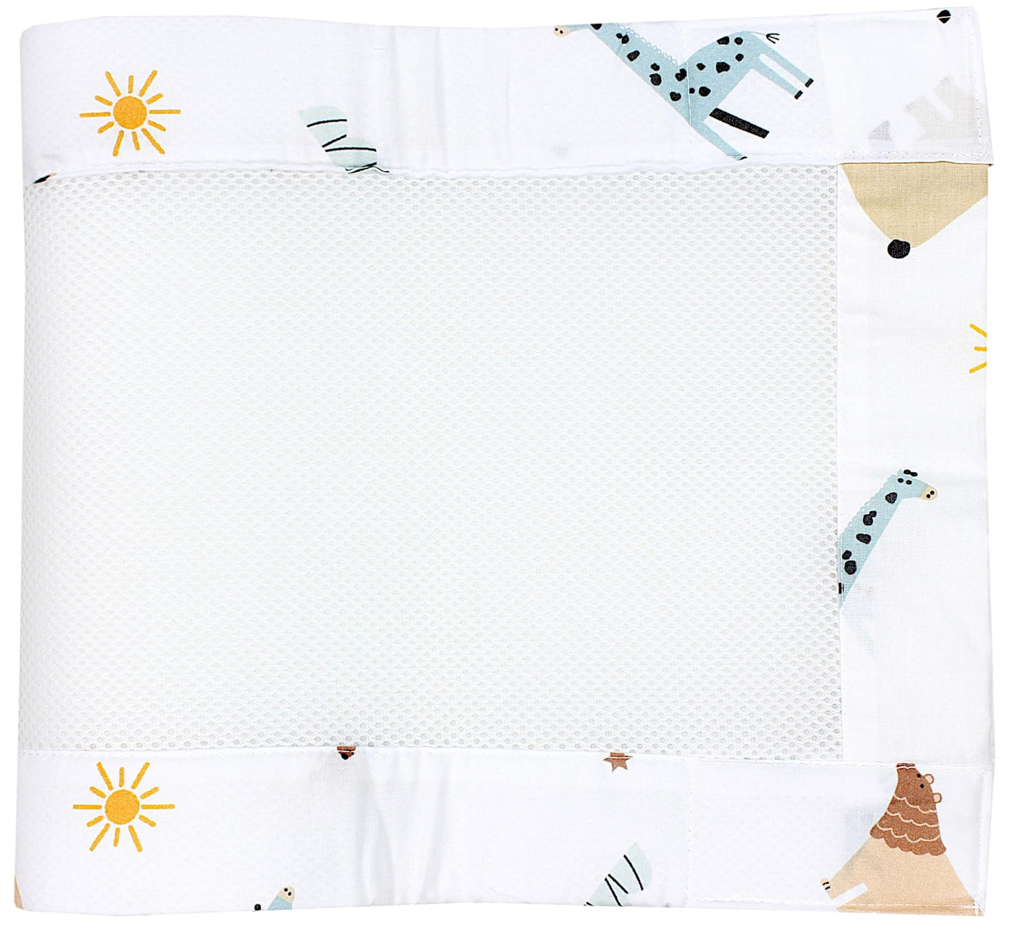 3D Mesh Bettumrandung Safariwelt, 2er-Set, ca. 128 x 30 cm (für Babybett 140x70) Safariwelt