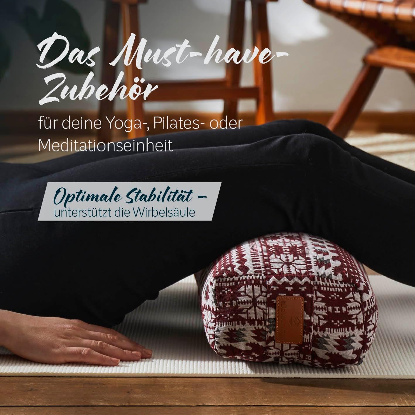 Bolster Paravati Weiss/Rot, Buchweizen Style (9)