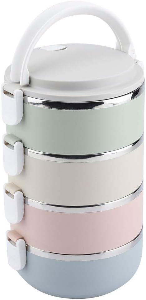 Thermal Lunch Boxen-Set, 4 Layers 2800ml