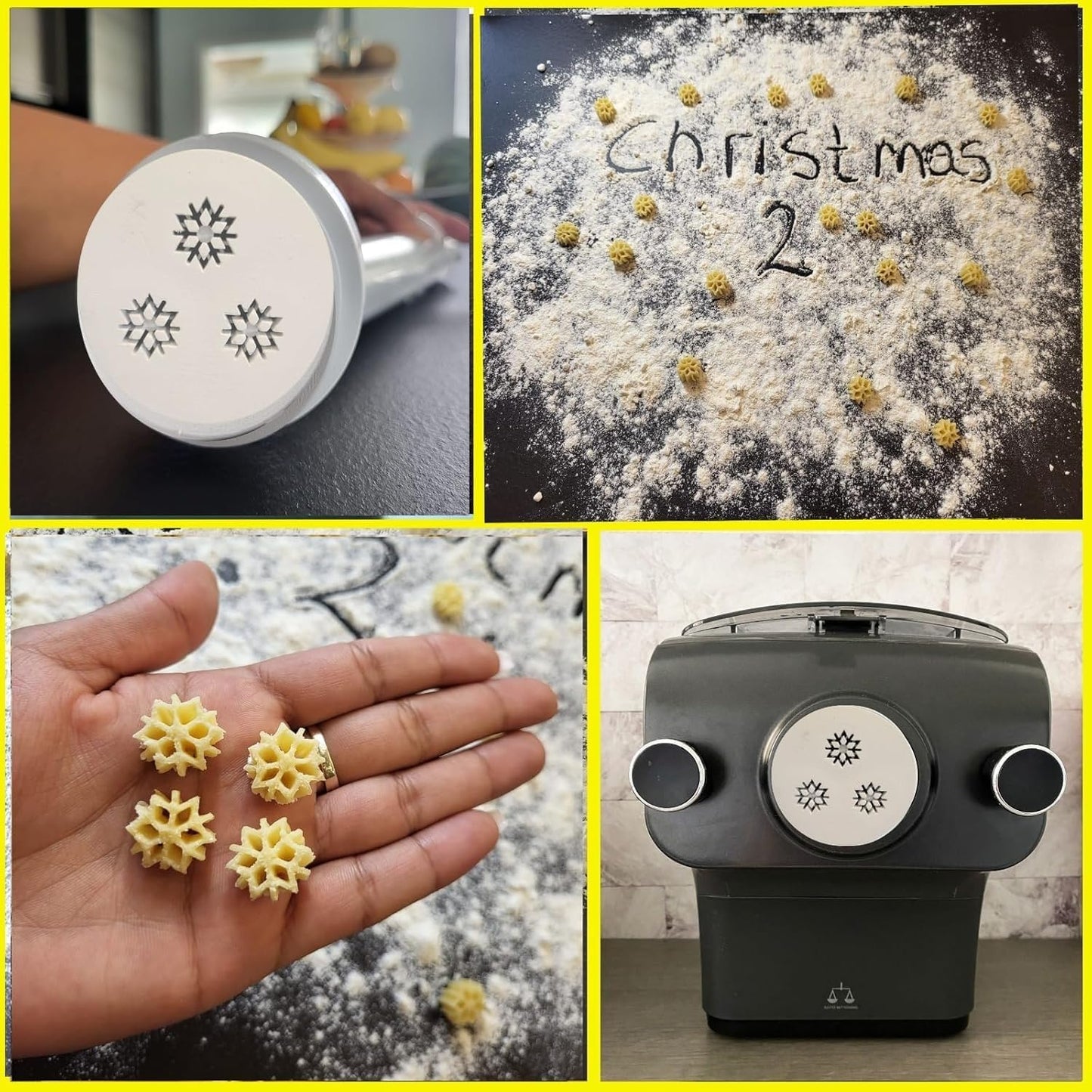 Sternenförmige Pasta-Matrize für Philips Pasta Maker Avance & 7000er Serie, Silber / Schwarz