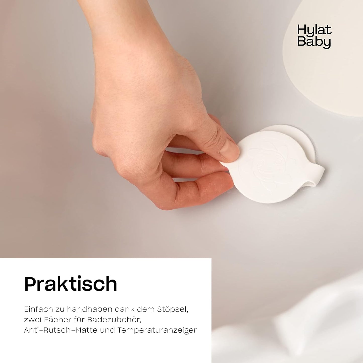 Babybadewanne, 1-teilig Friends - grau