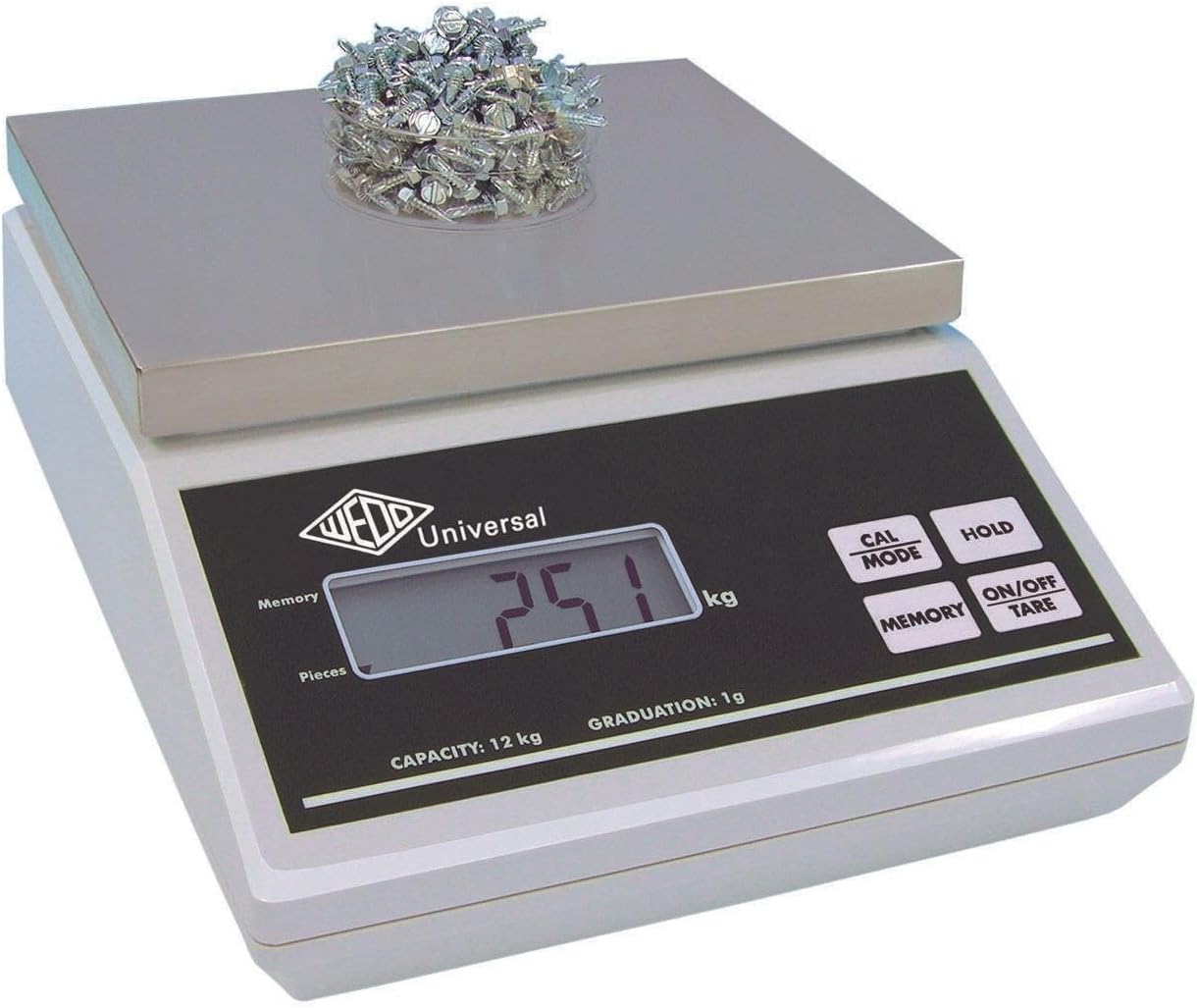 Elektronische Waage mit Stückzählung, 12kg/1g