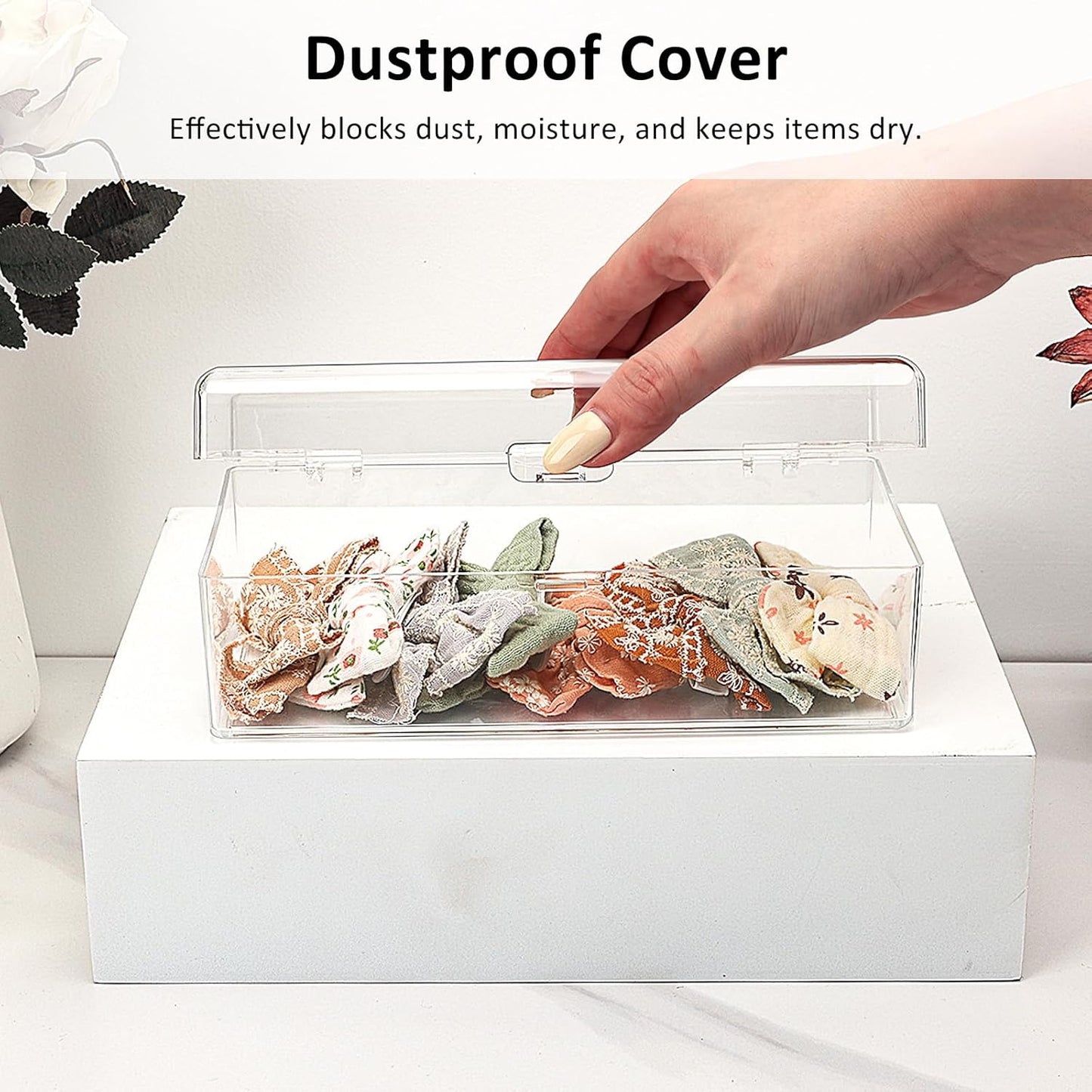 2-teiliges Haarschmuck Organizer-Set mit 4 Fächern, 4 Fach (2 Pack)