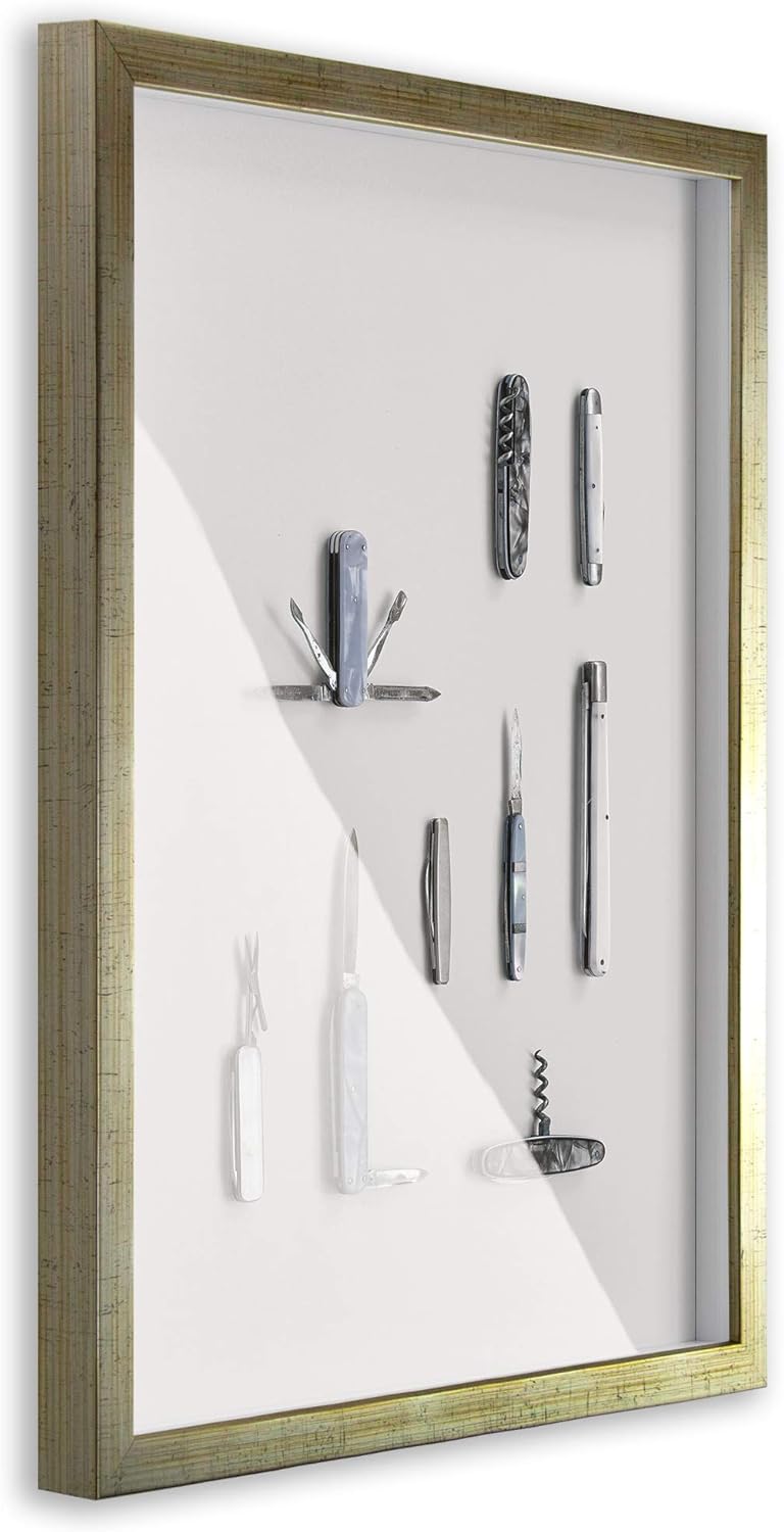 3D Objektrahmen Talon Space, 25x29 cm Champagner