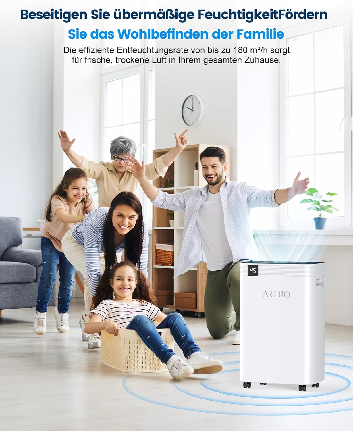 Elektrischer Luftentfeuchter ‎PD10MC-30, 30L/Tag mit LED und Timer, 30L