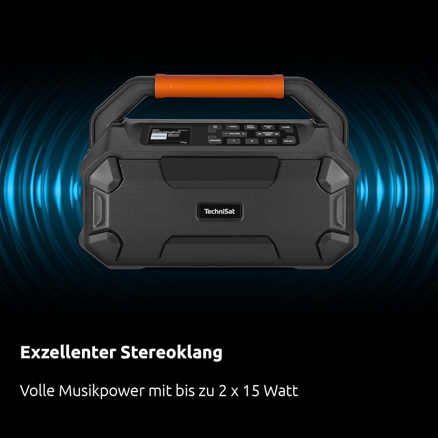 231 OD Baustellenradio mit Bluetooth, Integrierter Akku
