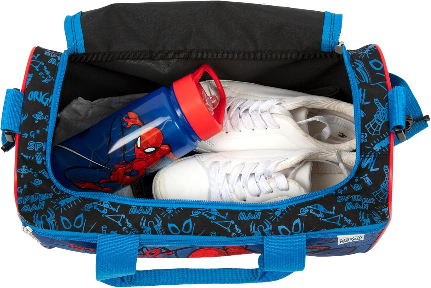 Sporttasche Spiderman für Kinder, Blau