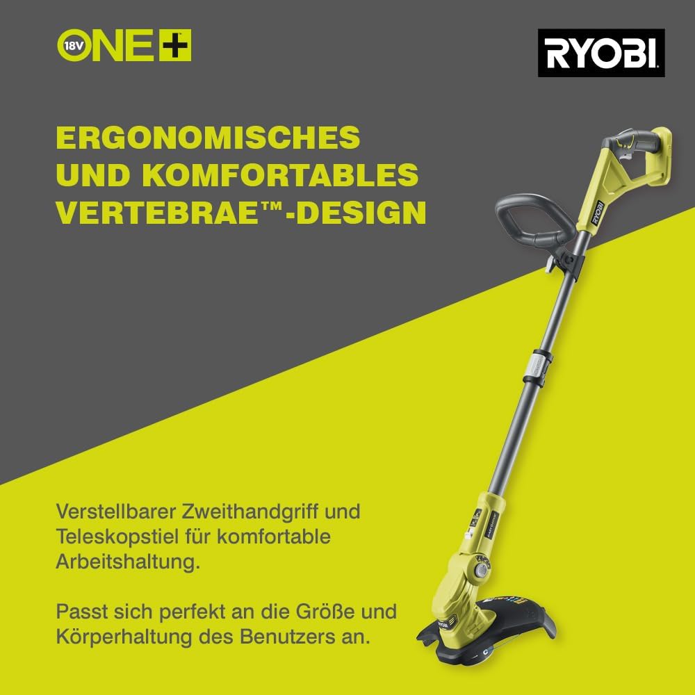 Akku-Rasentrimmer RLT183220S (inkl. Akku & Ladegerät), 25-30 cm Schnittbreite 1 x 2,0 Ah Akku + Ladegerät