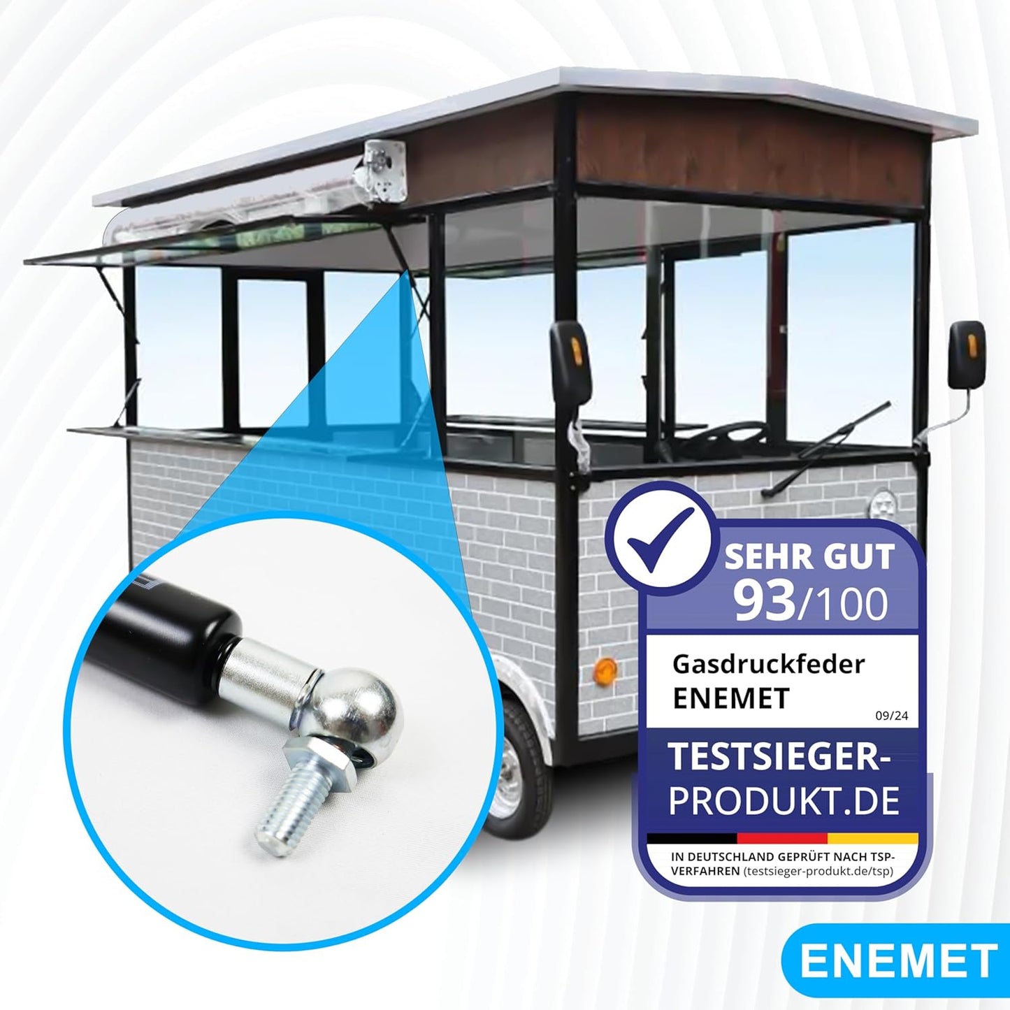 Gasdruckfeder für Türen & Autos, 400 MM 800N