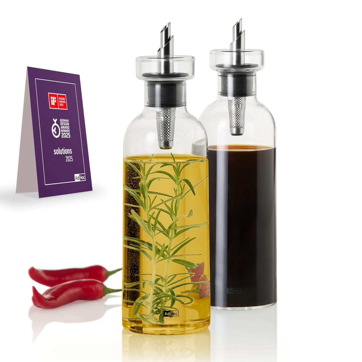 Öl- und Essigspender-Set AromaPour, Klar 300 ml