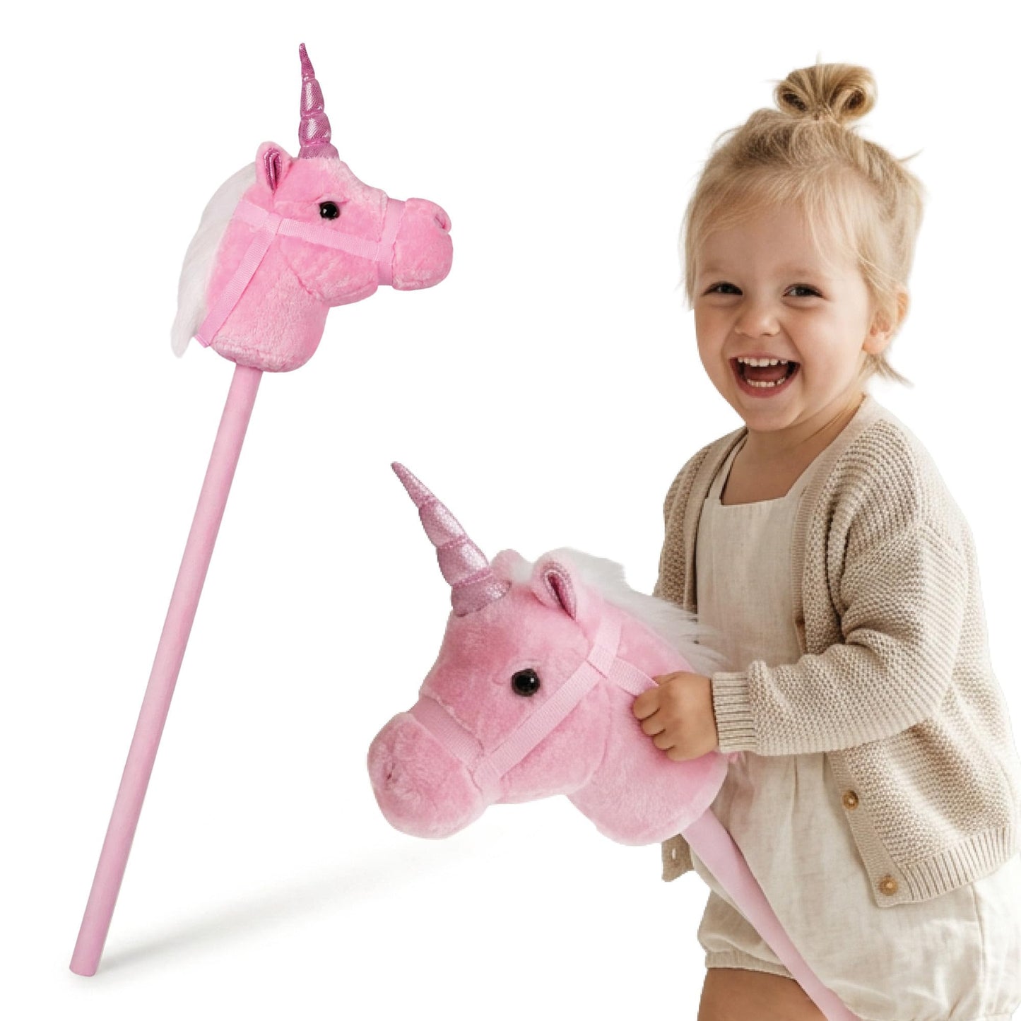 Einhorn-Steckenpferd für Kinder