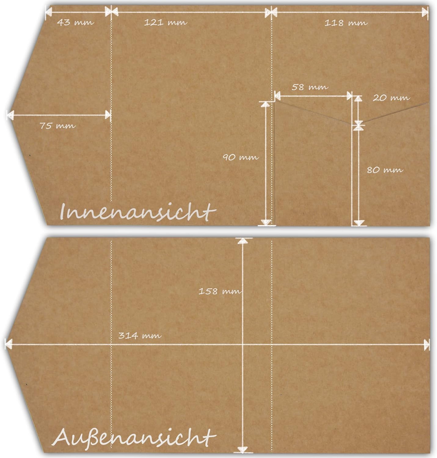 50 Stk. Hochzeitskarten, 50 Stück