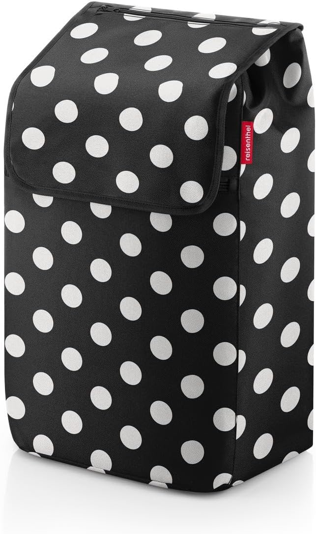 Shopping Trolley für Wocheneinkauf, leicht & geräumig, Einheitsgrösse Dots White