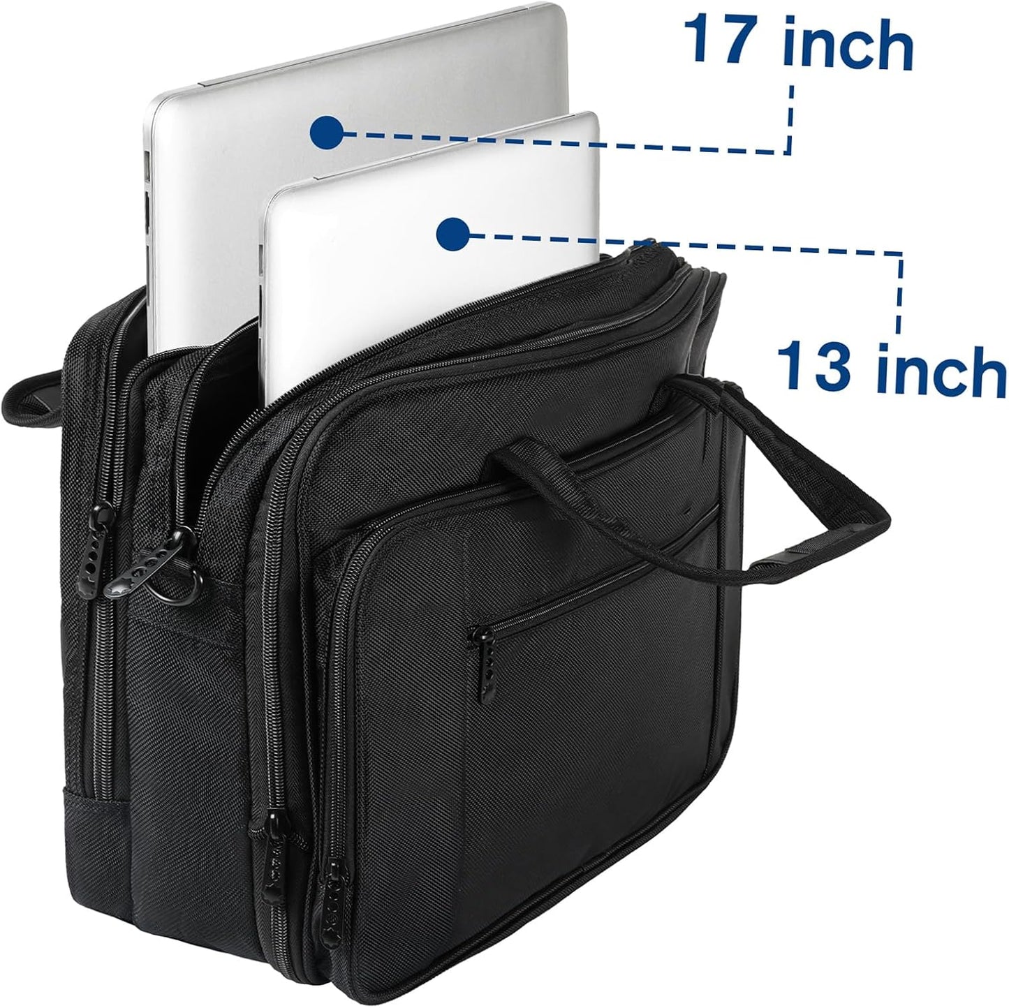 Erweiterbare Business-Laptoptasche, 17 Zoll