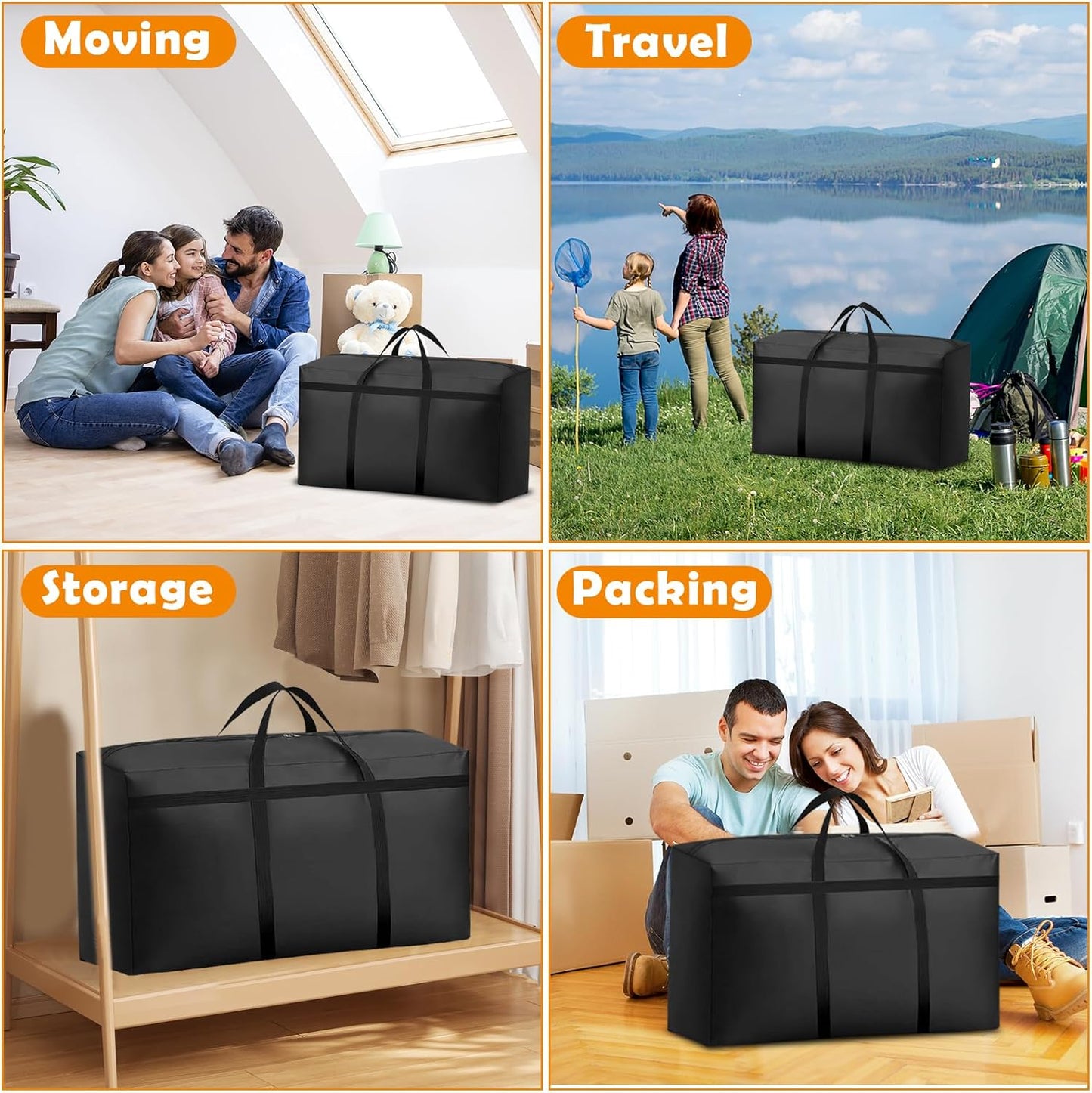 4-teiliges Aufbewahrungstaschen-Set, 4-180L