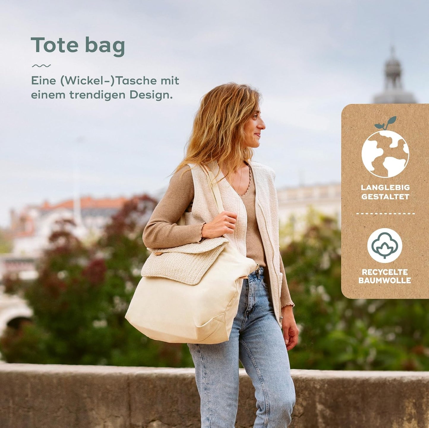 Tote Bag, Beige
