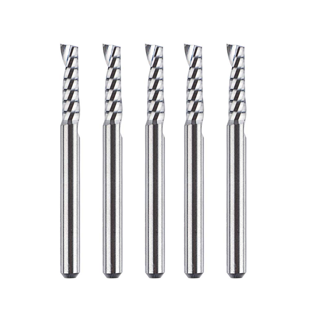 Einschneidiger CNC-Fräser-Set, 5 Stück, D3.1-L12-5pcs